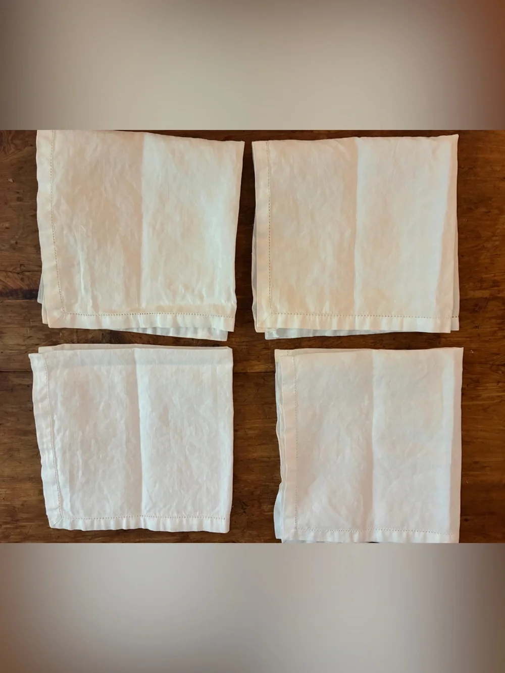 4 - Vintage 1900-1930’s Linen Napkins